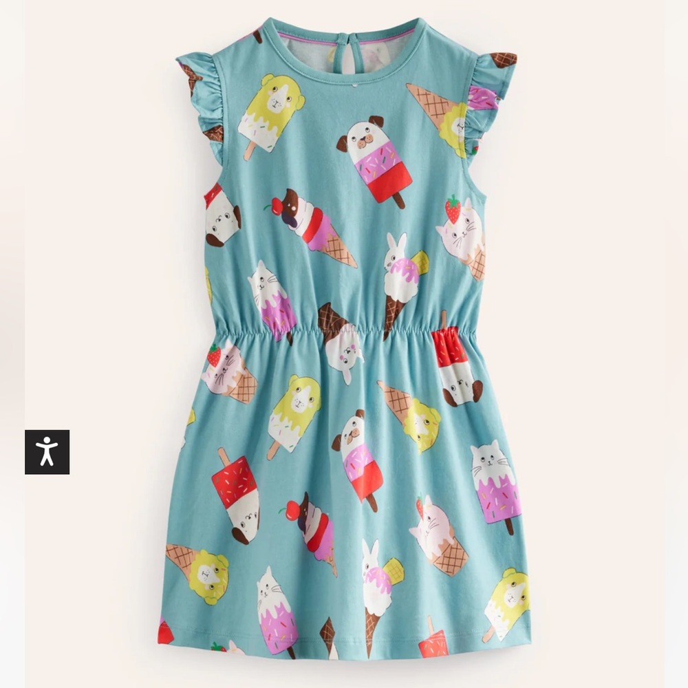 Ice Cream Print/Animal Dress 🍦🐕🐈